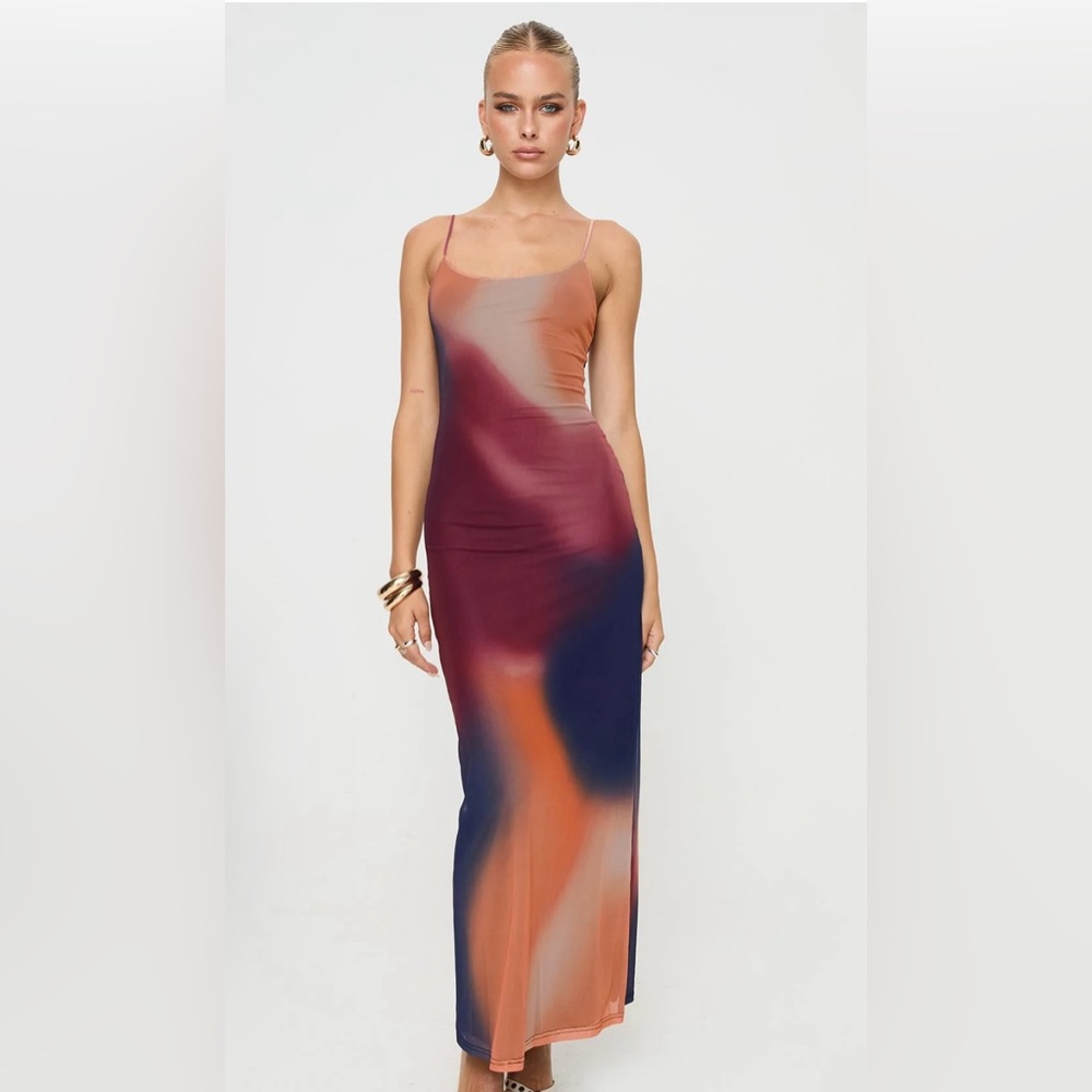 BRAND NEW Princess Polly Sunset Hues Maxi Dress